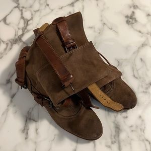 Hudson suede buckle boots Emma Watson Size 40